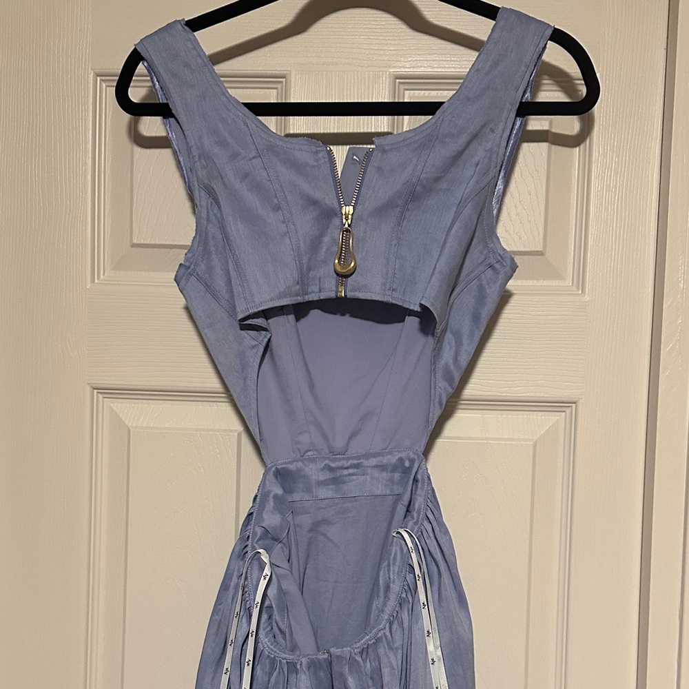 Aje - Lilac Cutout Midi Dress with Square Neck - New without tag - Picture 8 of 11
